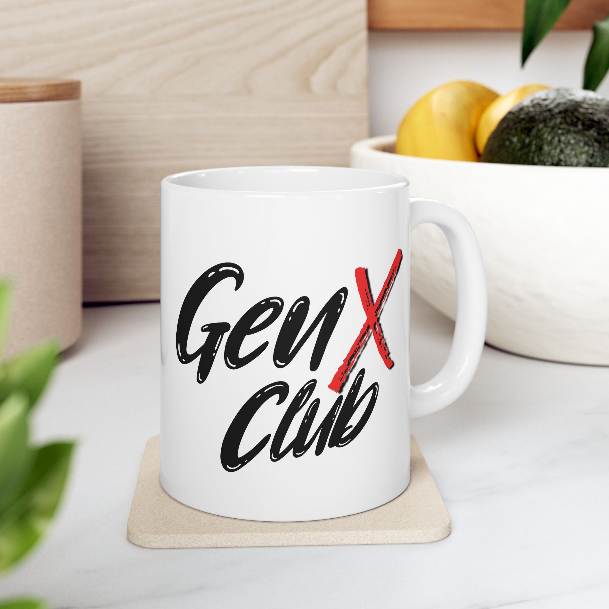 Gen X Club Mug, Funny Gen X Coffee Mug, Retro Gen X Gift, Gen X Nostalgia Cup, Gen X Humor Mug