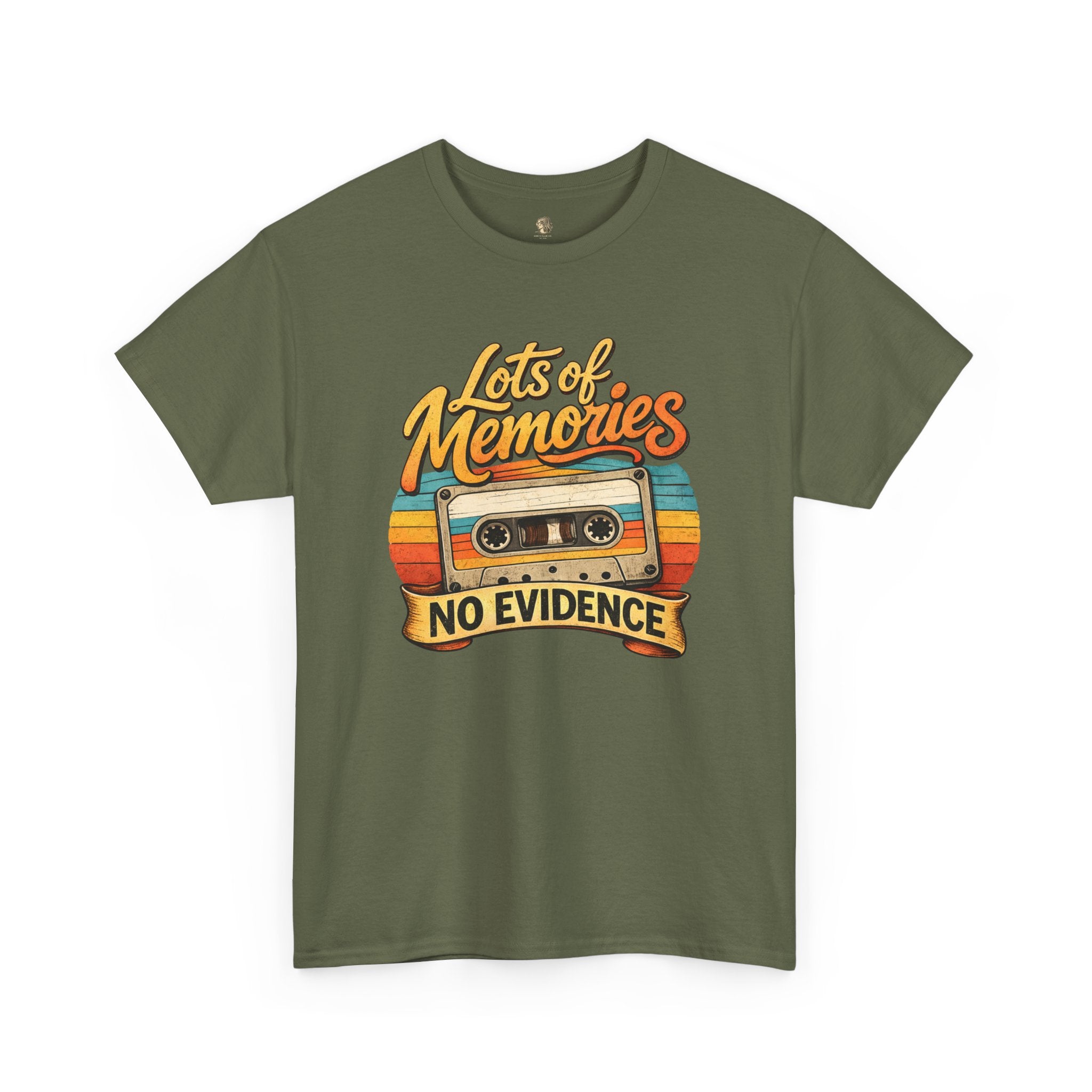 Gen X Shirt Lots of Memories No Evidence Tee | 80s Nostalgia T Shirt | Gen X Humor Tee