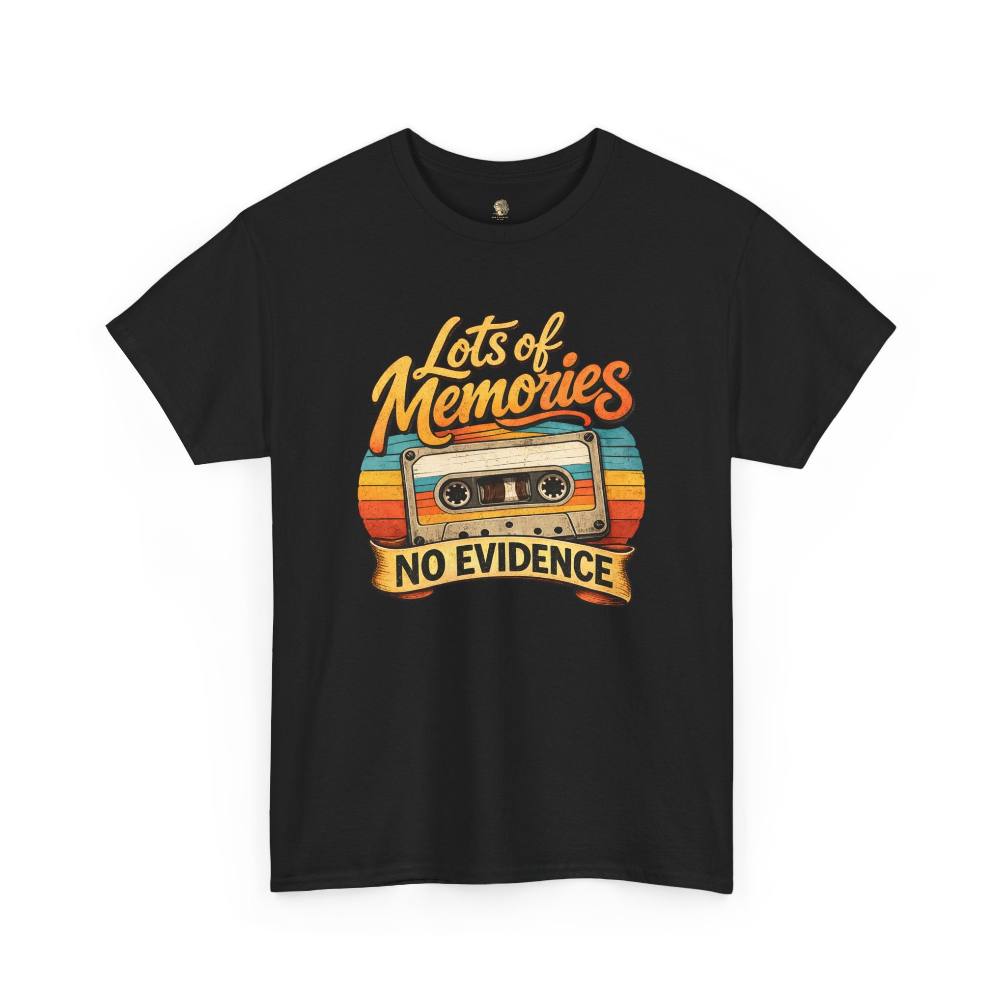 Gen X Shirt Lots of Memories No Evidence Tee | 80s Nostalgia T Shirt | Gen X Humor Tee