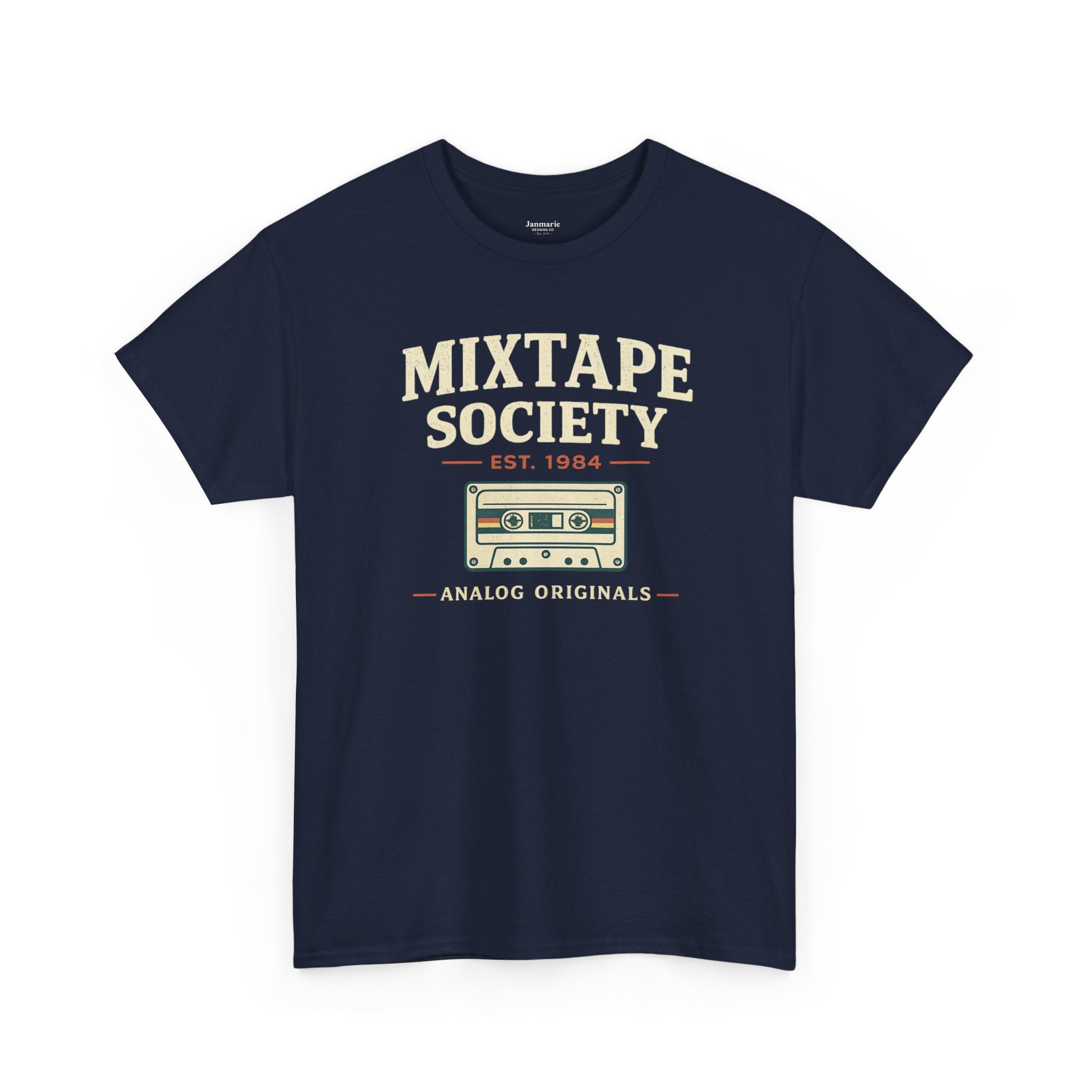 Mixtape Society Shirt, Retro Cassette Tape T-Shirt, Gen X 80s Music Nostalgia Tee, Vintage Analog Music Lover Gift