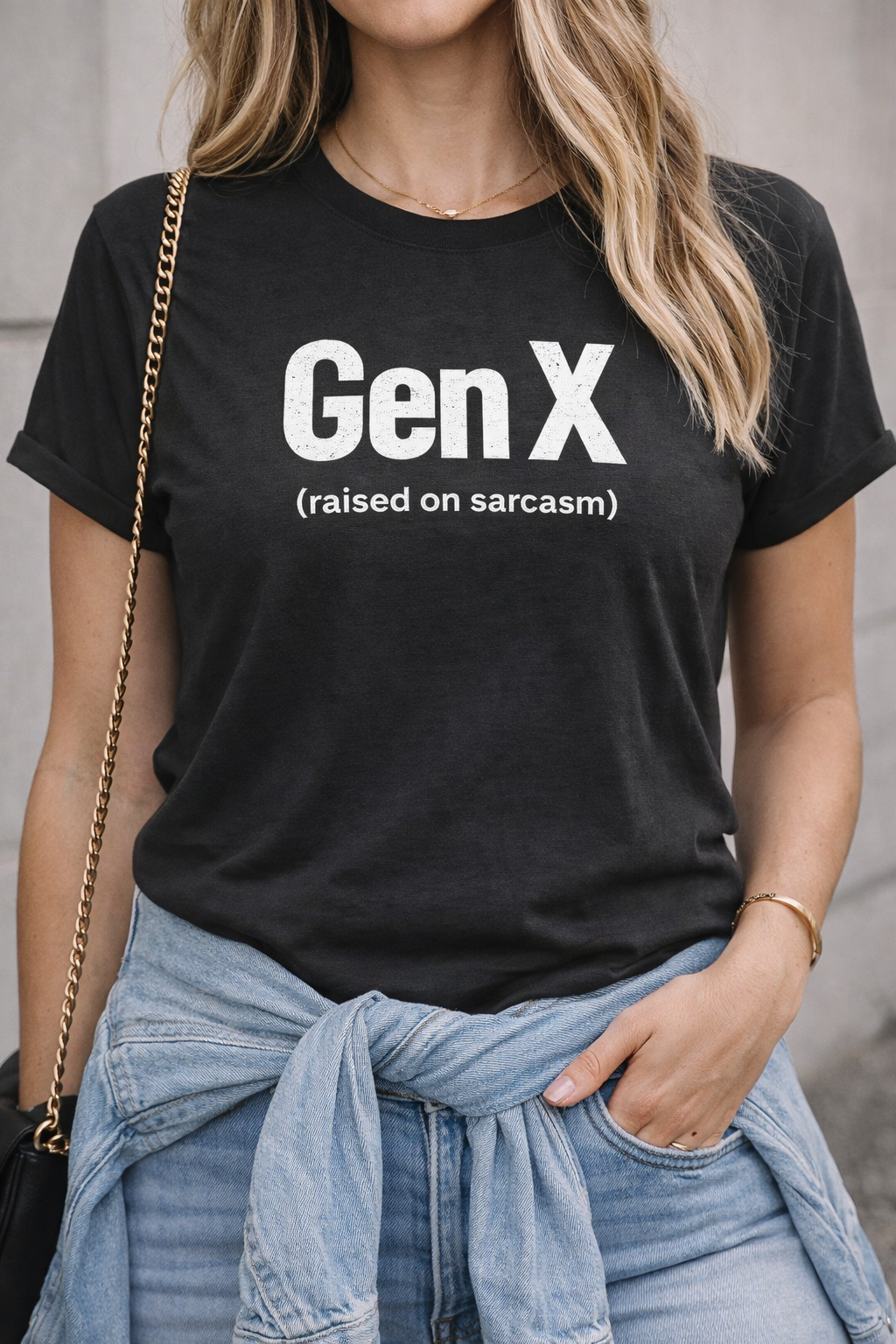 Gen X (raised on sarcasm) Tee | Generation X Shirt, Funny Sarcasm Tee