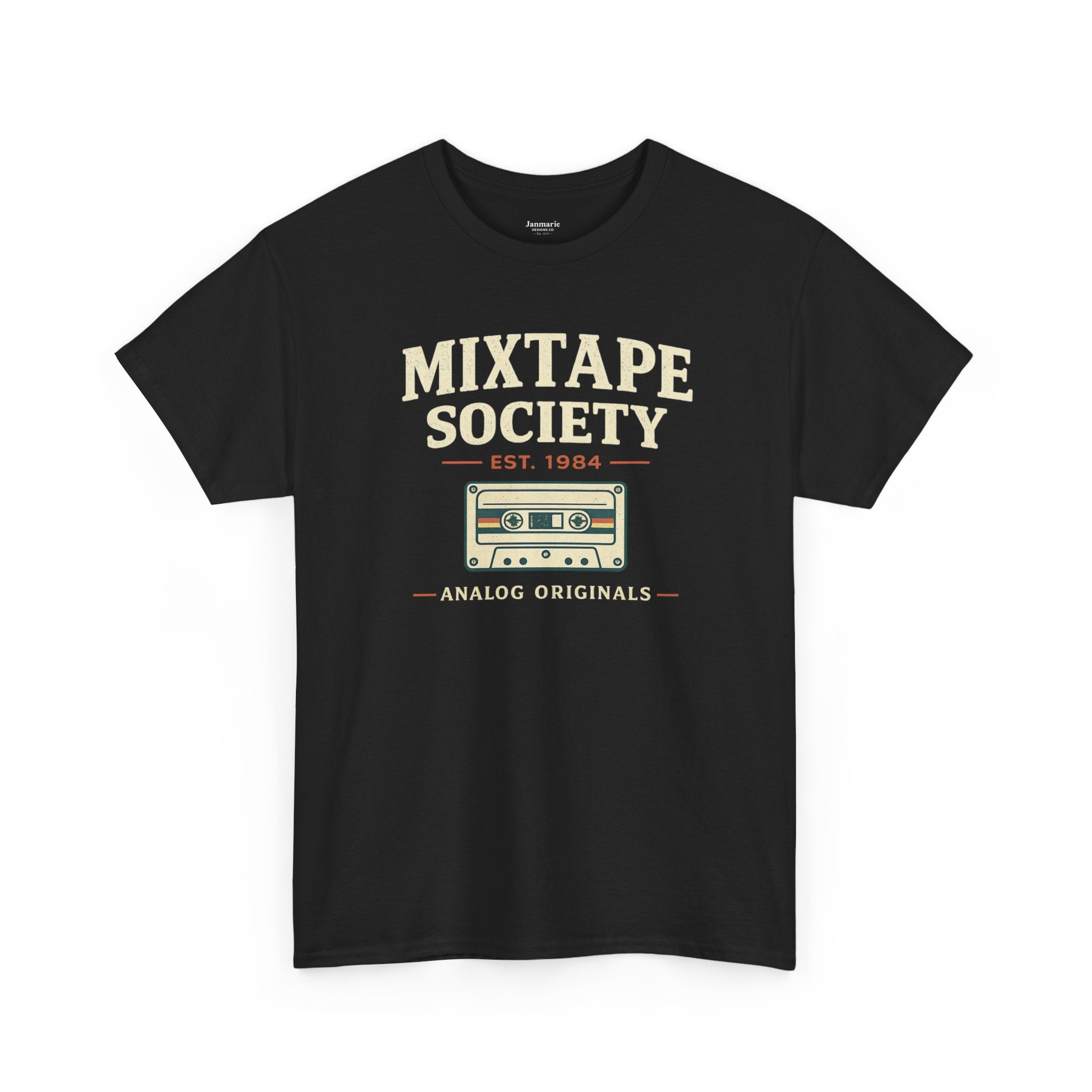 Mixtape Society Shirt, Retro Cassette Tape T-Shirt, Gen X 80s Music Nostalgia Tee, Vintage Analog Music Lover Gift