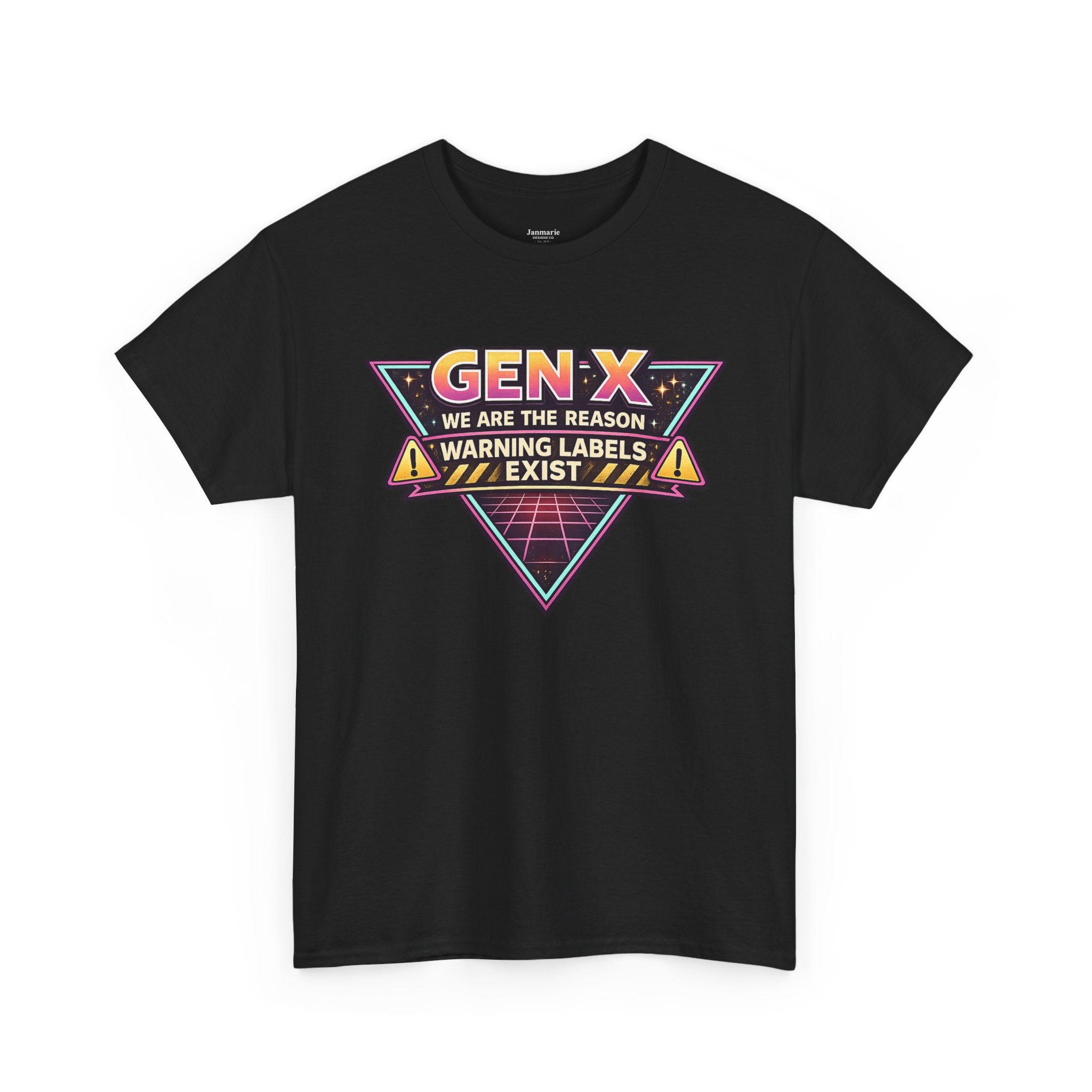 Gen X We Are The Reason Warning Labels Exist T-Shirt | Retro Humor