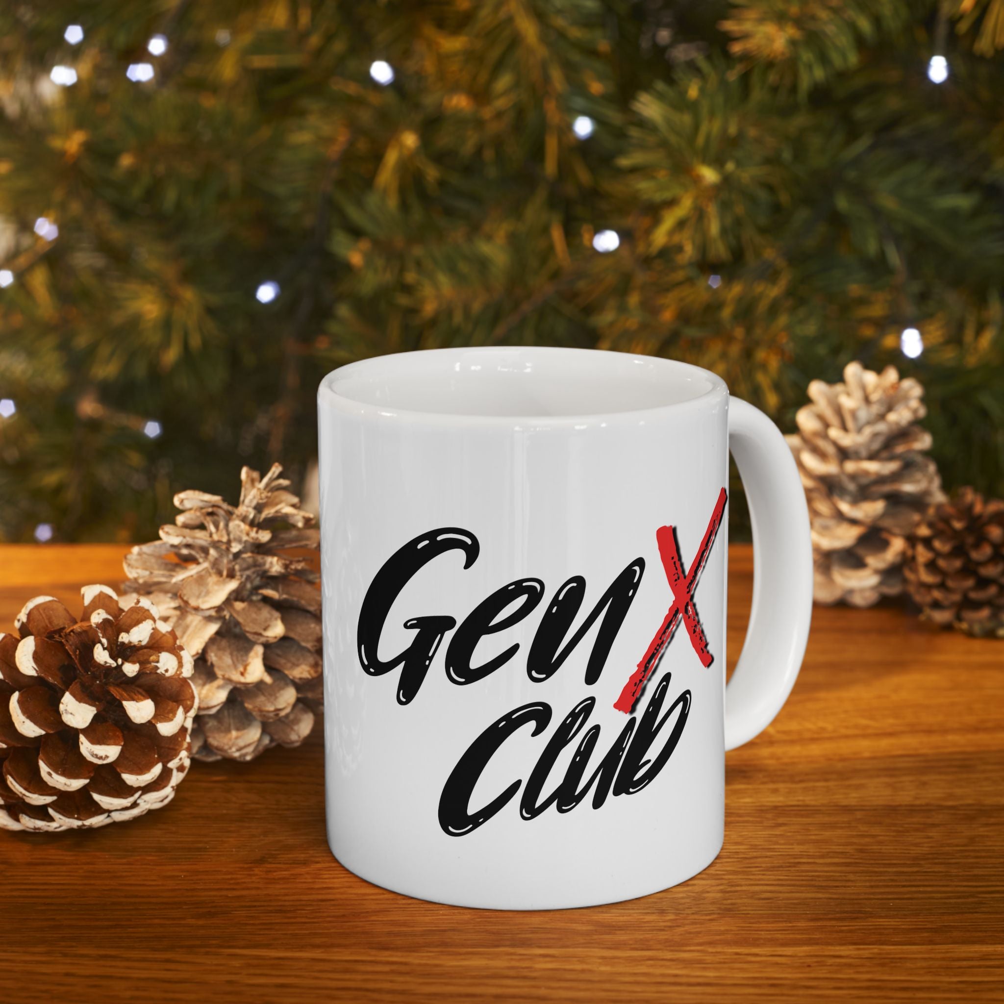 Gen X Club Mug, Funny Gen X Coffee Mug, Retro Gen X Gift, Gen X Nostalgia Cup, Gen X Humor Mug